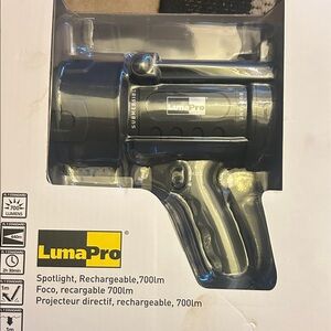 Black Rechargeable Spotlight 700 Lumens